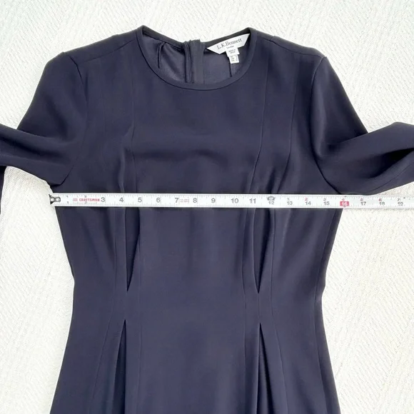 LK Bennett London Jessica Dress Sloane Blue (Navy) Size 2 - Picture 13 of 16